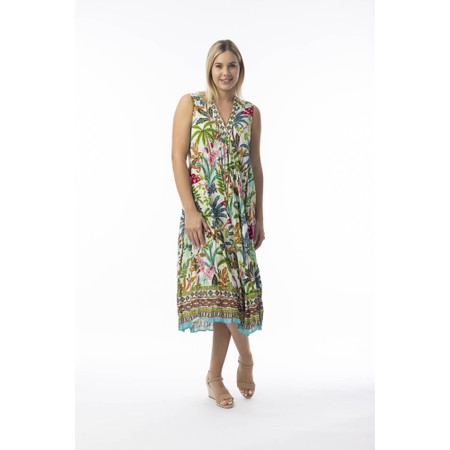 Orientique Ovahe Print Midi Dress - Multicoloured