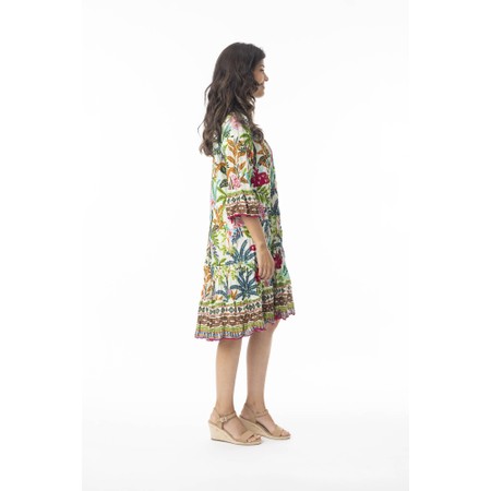 Orientique Ovahe Print Pleated Dress - Multicoloured