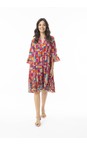 Orientique Peru Peru Print Frill Layers Dress  