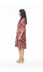 Orientique Peru Peru Print Frill Layers Dress  