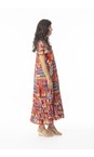 Orientique Peru Peru Print Midi Layers Dress  