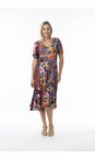Orientique Salvador Salvador Print Godet Dress  