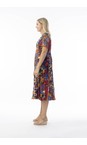 Orientique Salvador Salvador Print Godet Dress  