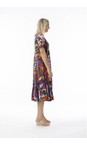 Orientique Salvador Salvador Print Godet Dress  