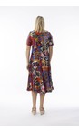 Orientique Salvador Salvador Print Godet Dress  