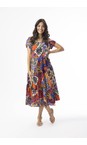 Orientique Salvador Salvador Print Flared Dress With Pockets  