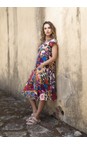 Orientique Salvador Salvador Print Flared Dress With Pockets  