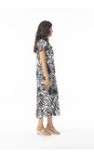 Orientique Suriname Black Suriname Black Print Bias Dress  
