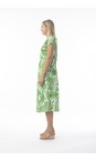 Orientique Suriname Green Suriname Green Print Bias Dress  