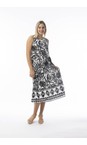 Orientique Suriname Black Suriname Black Print Maxi Dress  