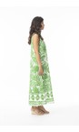 Orientique Suriname Green Suriname Green Print Maxi Dress  