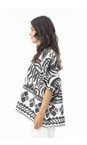 Orientique Suriname Black Suriname Black Print Top  
