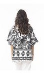 Orientique Suriname Black Suriname Black Print Top  
