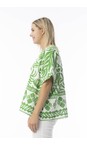 Orientique Suriname Green Suriname Green Print Top  