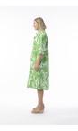 Orientique Suriname Green Suriname Green Print Shirt Dress  