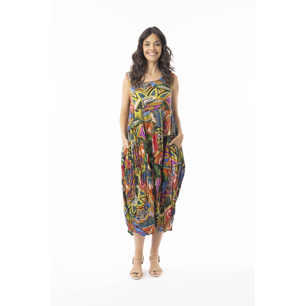 Orientique Torgua Print Bubble Dress Torgua 
