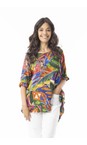 Orientique Torgua  Torgua Print Frill Top  