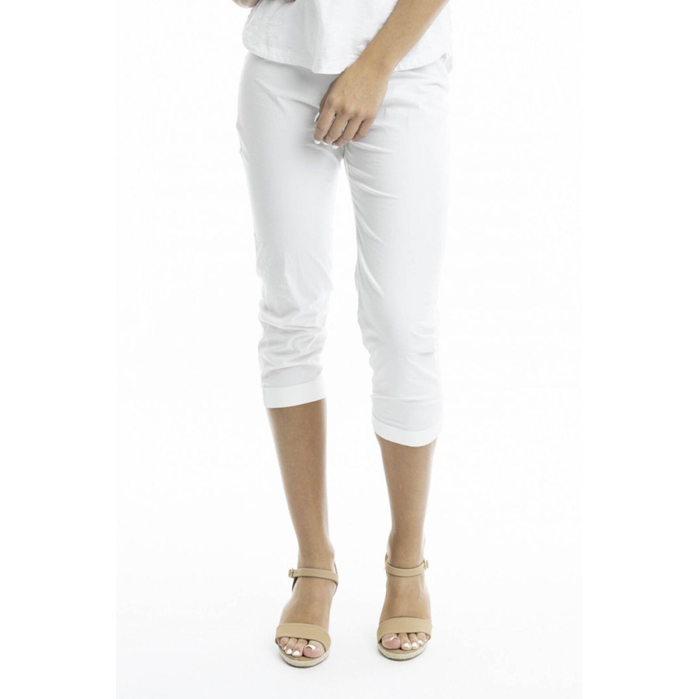 Orientique Bangalene Capri Trouser White 