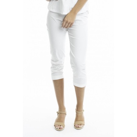 Orientique Bangalene Capri Trouser - White