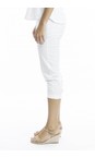 Orientique White  Bangalene Capri Trouser  