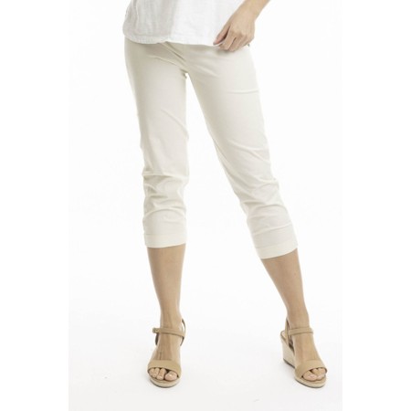 Orientique Bangalene Capri Trouser - Beige