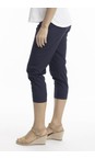 Orientique Navy Bangalene Capri Trouser  
