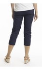 Orientique Navy Bangalene Capri Trouser  