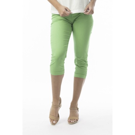 Orientique Green Bangalene Capri Trouser - Green