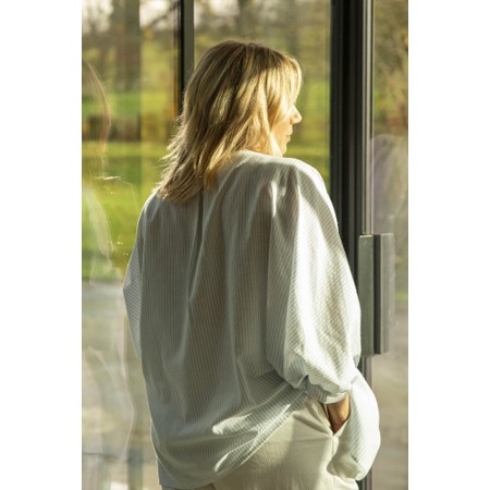 Chalk Scarlett Stripe Shirt  - Blue