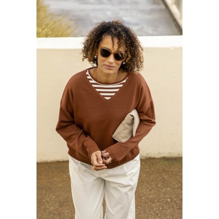 Chalk Lily Rust Jumper - Red