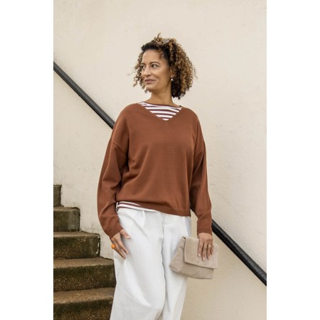 Chalk Lily Rust Jumper - Red