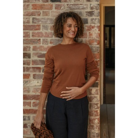 Chalk Jade Ginger Jumper - Brown