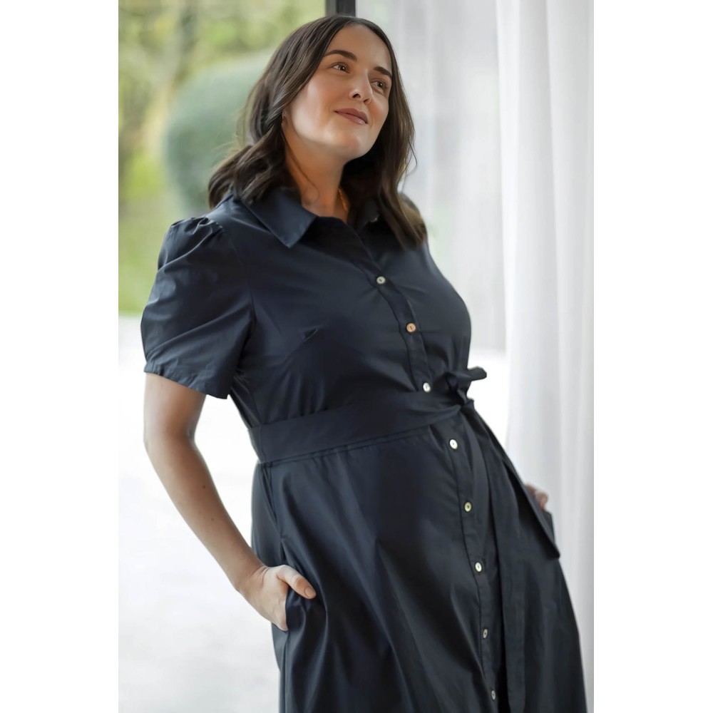 Chalk Holly Navy Dress Navy