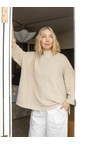 Chalk Sand Vicki Sand Cotton Rib Jumper  