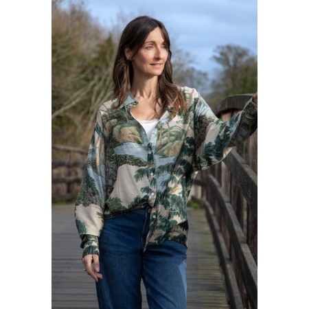 One Hundred Stars Rivers And Trees Oversized Shirt - Multicoloured