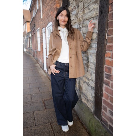 Masai Clothing MaPassang Dark Denim Wide Leg Denim Jean - Blue