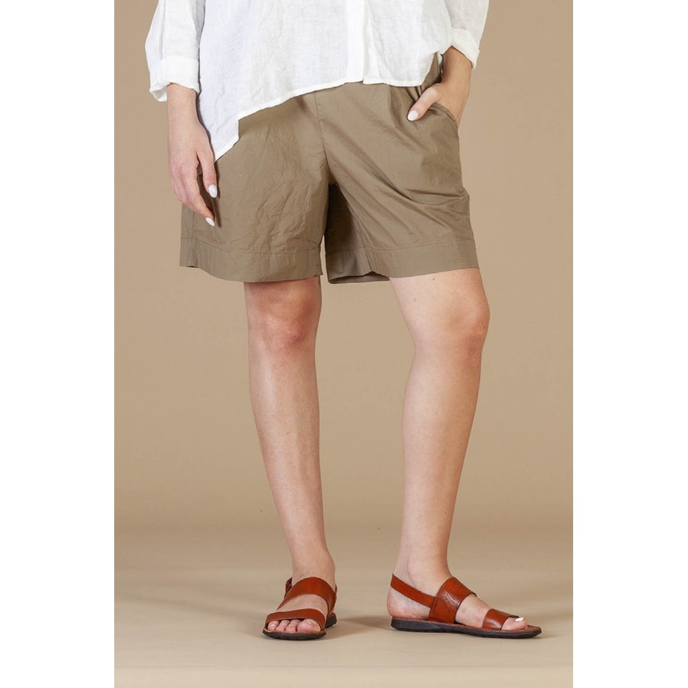 Mama B Gennaio P Classic Poplin Shorts Cumino