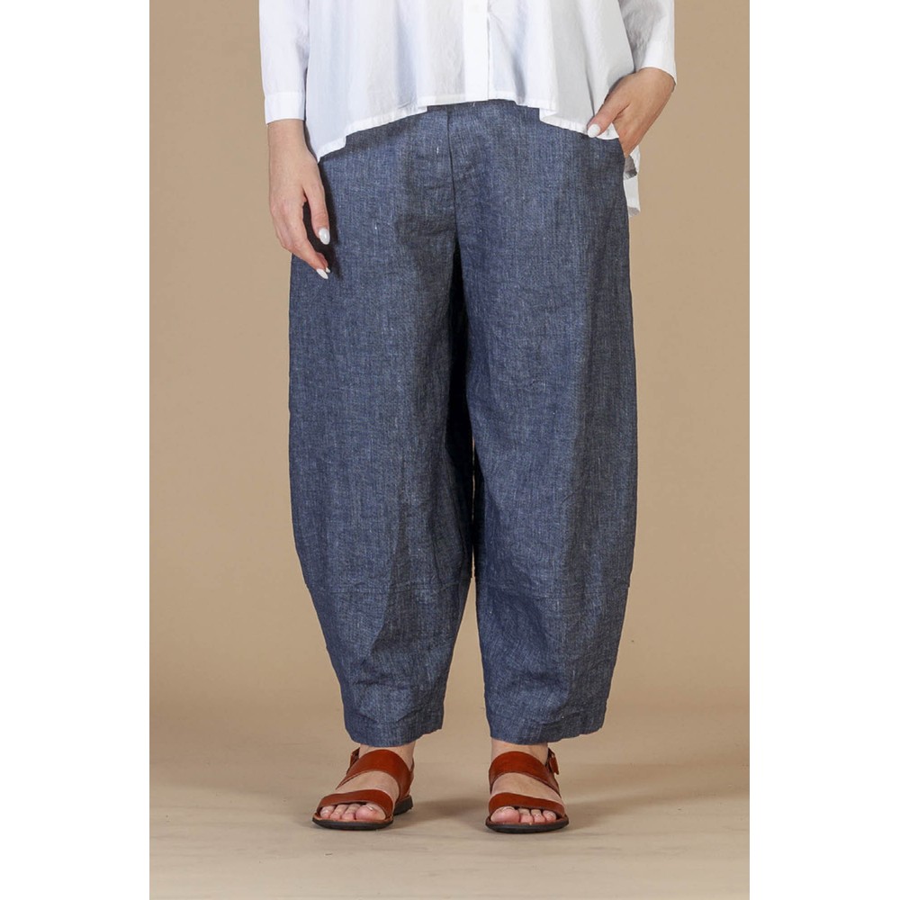 Mama B Rima D Long Bubble Trouser Denim