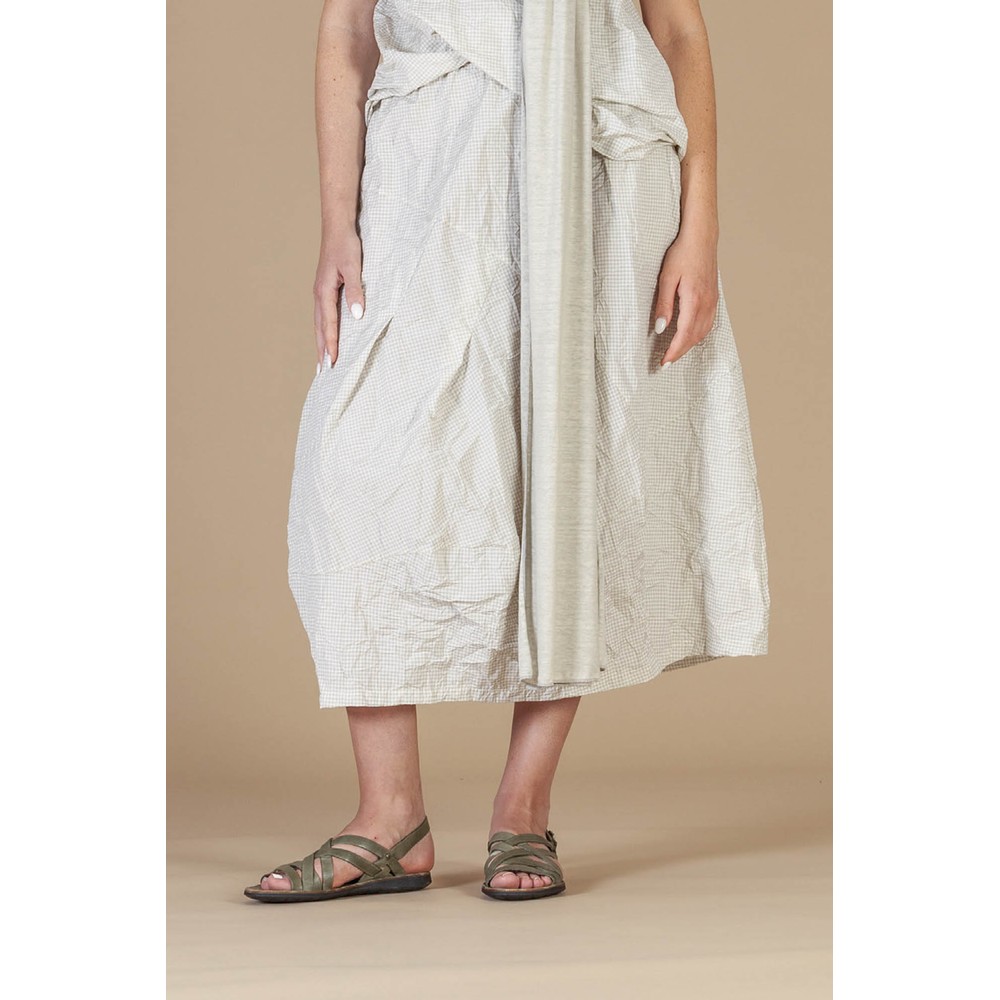 Mama B Ultima G Crinkle Check Skirt Calce