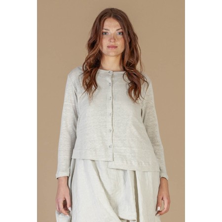 Mama B Crema L Calce Plain Knit Cardigan - Grey