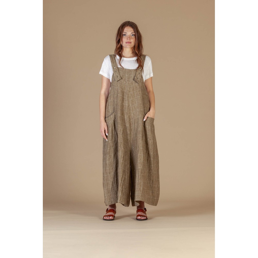 Mama B Martedi AE Cumino Check Jumpsuit Cumino