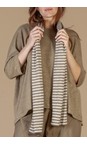 Mama B Cumin Thin Lumpa Cumin Thin Stripe Linen Scarves  
