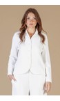 Mama B Bianco Adel J Bianco Fitted Crinkle Jacket  