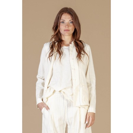Mama B Aprile R Pinestripe Jacket - Off-White