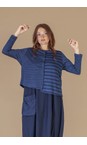 Mama B Blu Cre Stripe Knit Jumper  