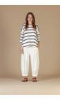 Mama B Blu Emotiva R Blu Relaxed Stripe Eco Fleece Jumper  