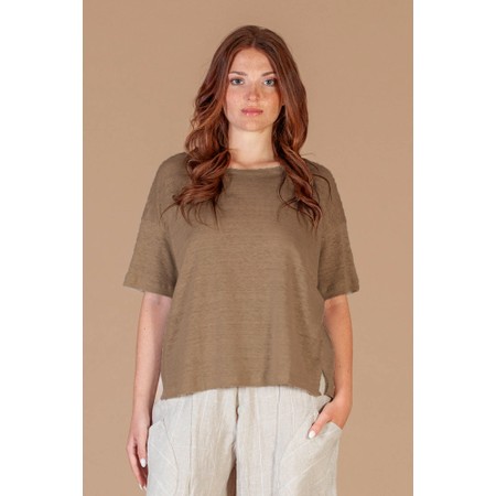 Mama B Giovedi U Cumino Plain Boxy Top - Beige