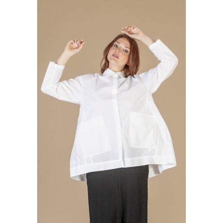 Mama B Maggio P Oversized Poplin Shirt - White