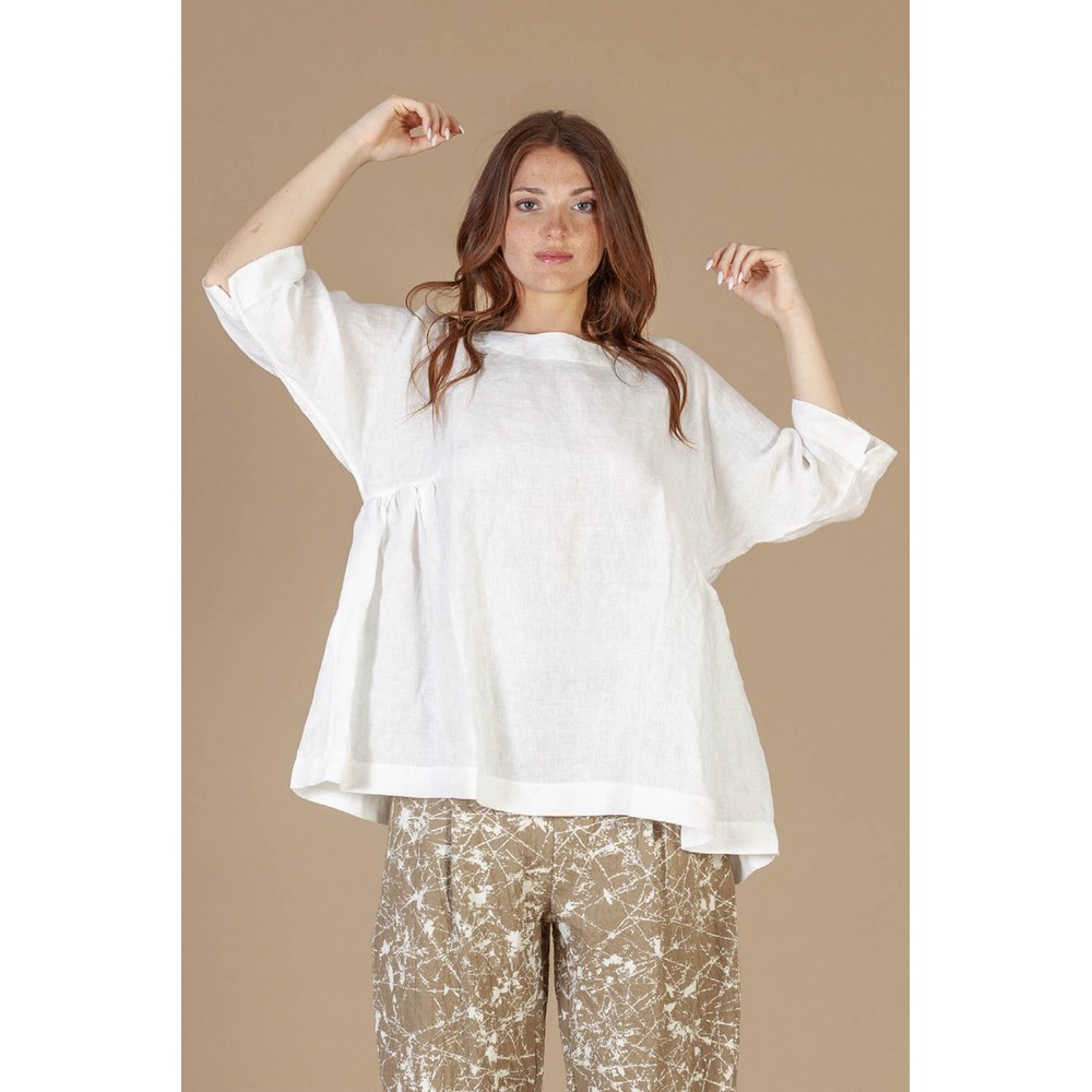 Mama B Mercoledi L Latte Plain Oversized Shirt Latte