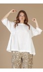 Mama B Latte Mercoledi L Latte Plain Oversized Shirt  